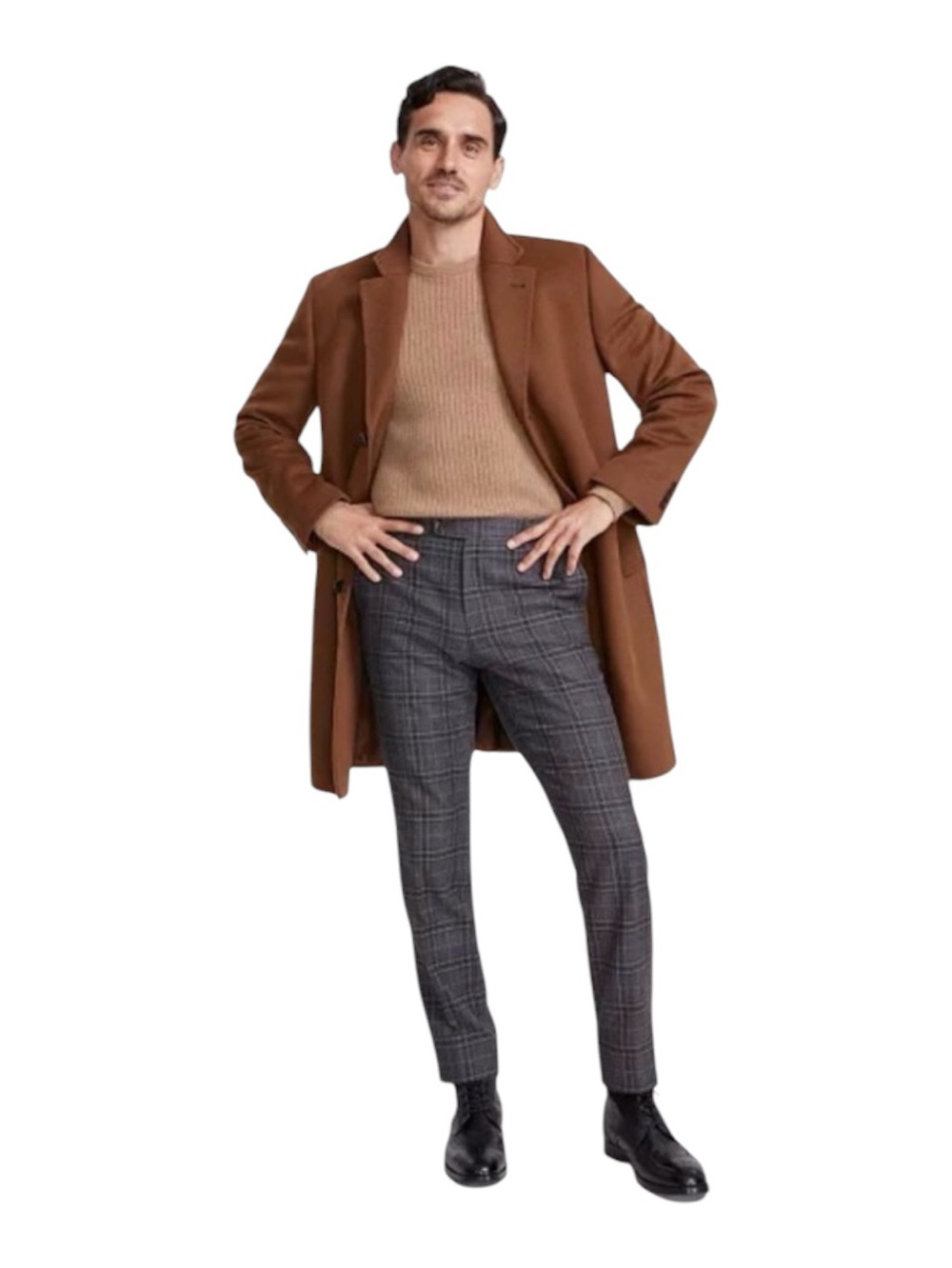 Michael Kors Men's Classic-Fit Wool Cashmere Blend Kavon Overcoat